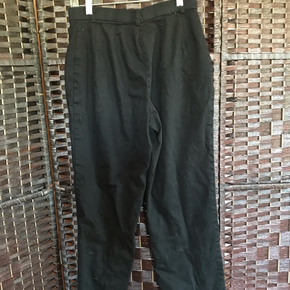 Black Cotton Pants - Picture 3 of 3